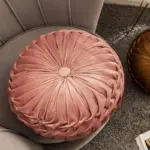 Homeko Ruffle Round Throw Pillow Cushions