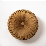 Homeko Ruffle Round Throw Pillow Cushions