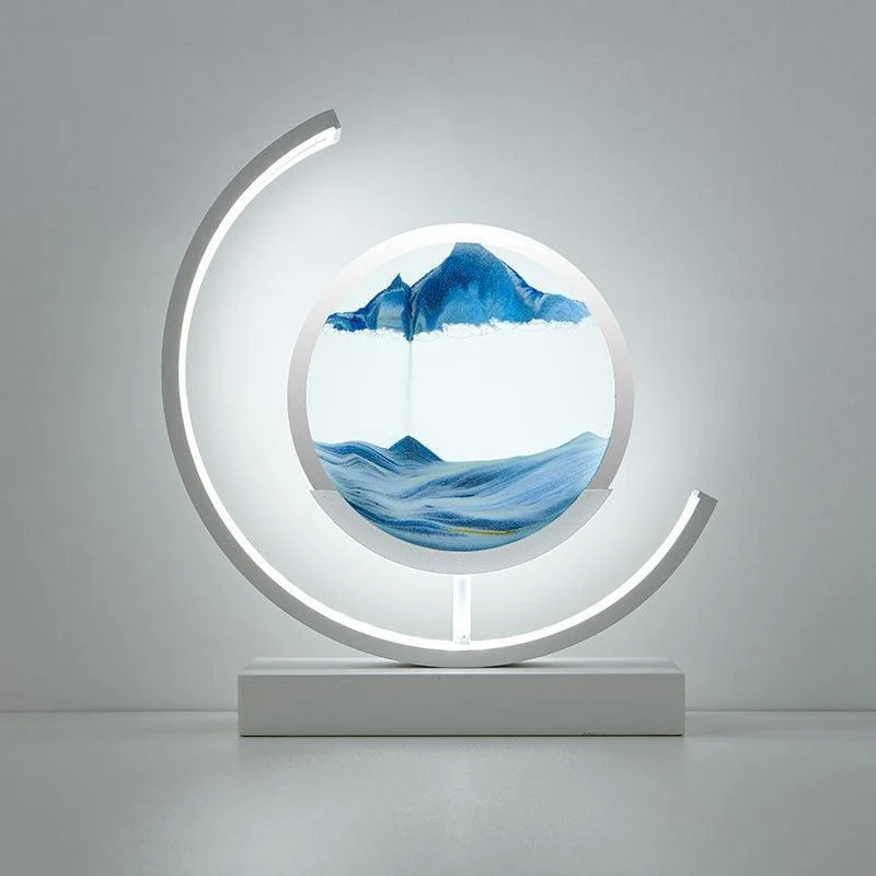 Homeko Sand And Water Moving Art LED Moon Lamp -