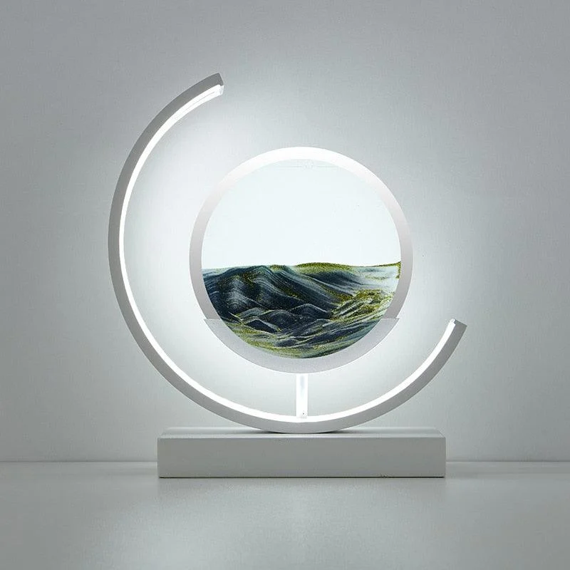 Homeko Sand And Water Moving Art LED Moon Lamp -
