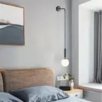 Homeko Scandinavian Brass Lamp Iron Glass Bedside Lights