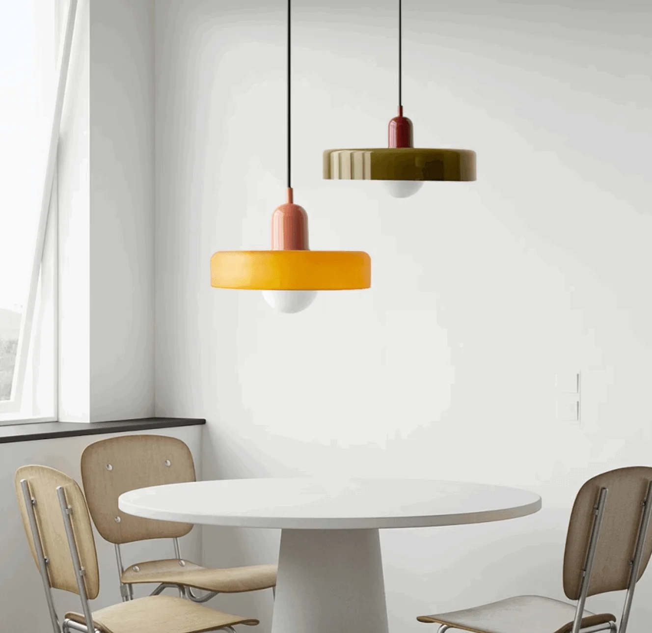 Homeko Scandinavian Glass Pendant Light -