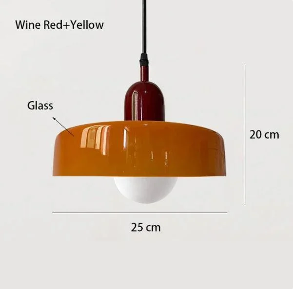 Homeko Scandinavian Glass Pendant Light -