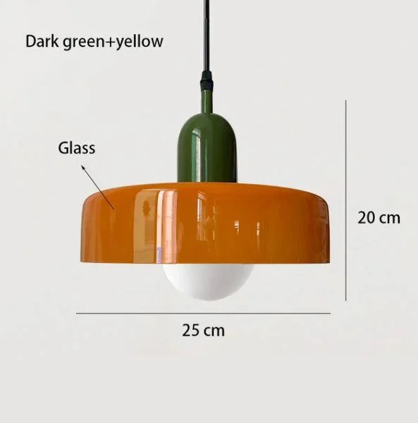 Homeko Scandinavian Glass Pendant Light -