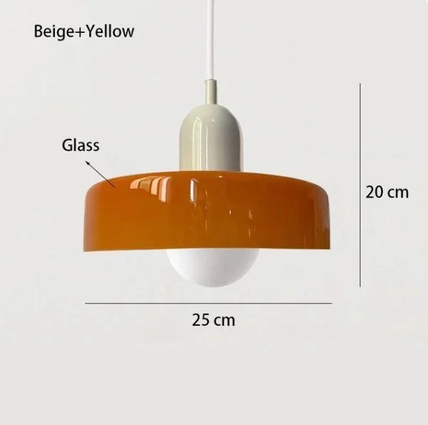 Homeko Scandinavian Glass Pendant Light -