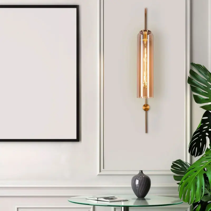 Homeko Sconce with Flute Glass Shade Pendent Lamp