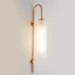 Homeko Sconce with Flute Glass Shade Pendent Lamp