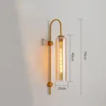 Homeko Sconce with Flute Glass Shade Pendent Lamp