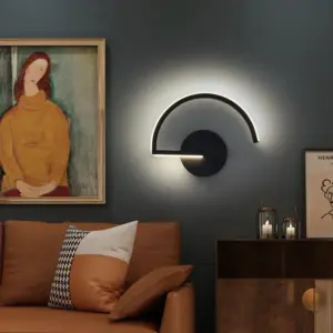 Homeko Semi-Circle Metal Wall Light
