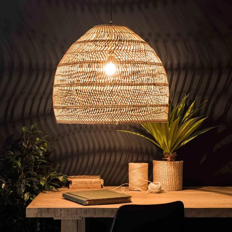 Homeko Serenity Bamboo Shade Pendant Lamp -