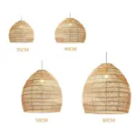 Homeko Serenity Bamboo Shade Pendant Lamp