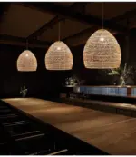 Homeko Serenity Bamboo Shade Pendant Lamp