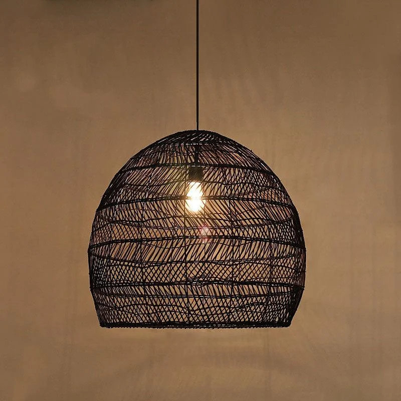 Homeko Serenity Bamboo Shade Pendant Lamp -