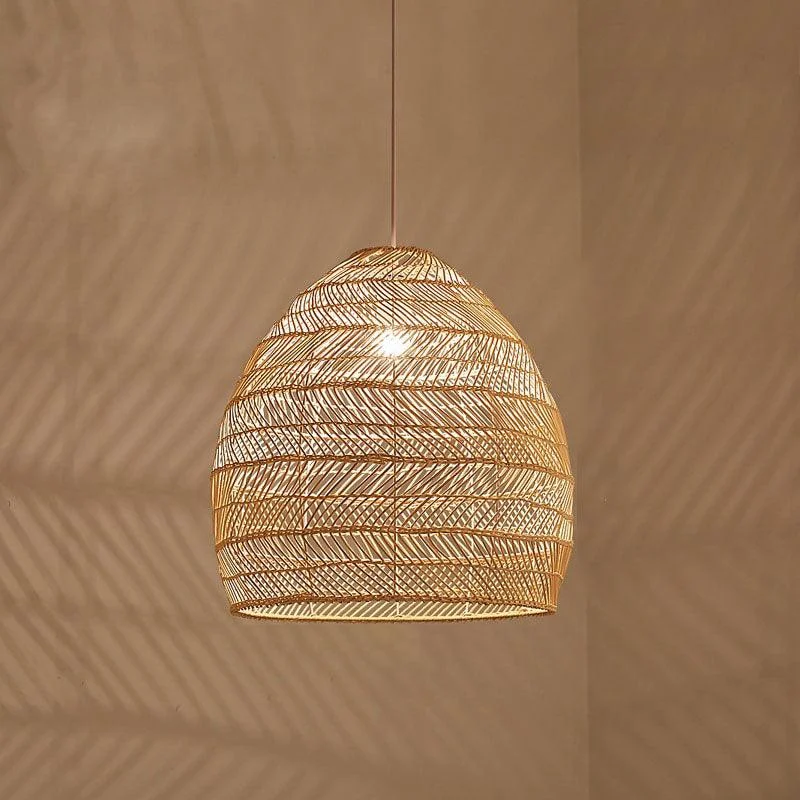 Homeko Serenity Bamboo Shade Pendant Lamp -