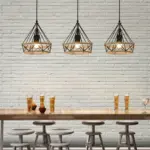 Homeko Shade Metal And Hemp Rope Pendant Light