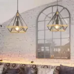 Homeko Shade Metal And Hemp Rope Pendant Light
