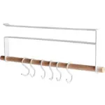 Homeko Shelf and Cupboard Hanging Rack with Hooks
