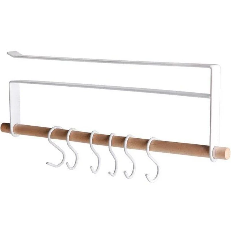 Homeko Shelf and Cupboard Hanging Rack with Hooks -