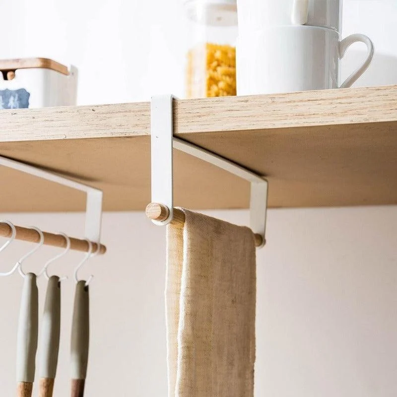 Homeko Shelf and Cupboard Hanging Rack with Hooks -