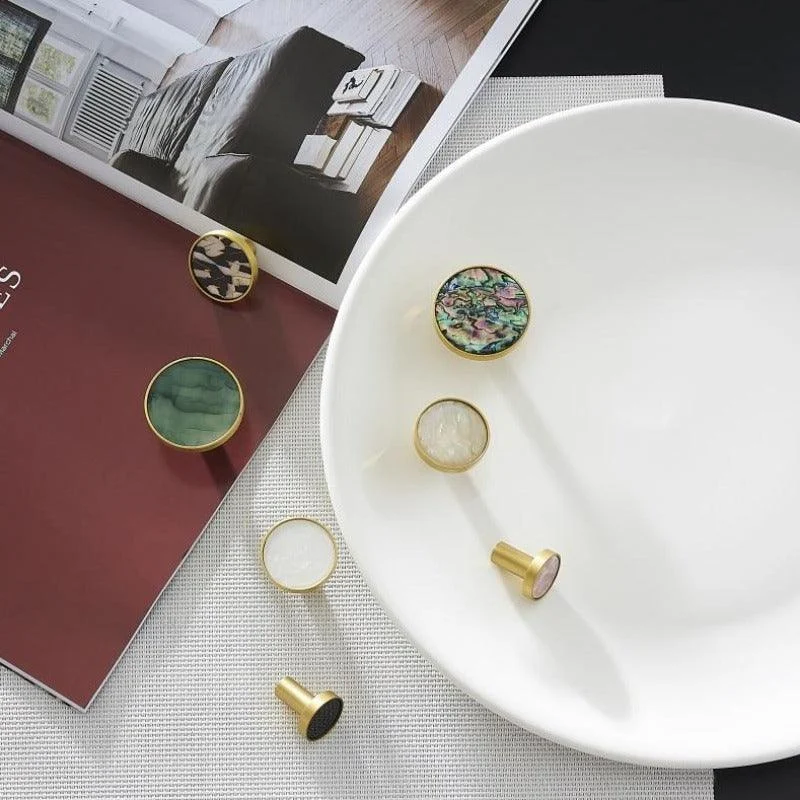 Homeko Shell & Brass Wall Hooks Decorative -