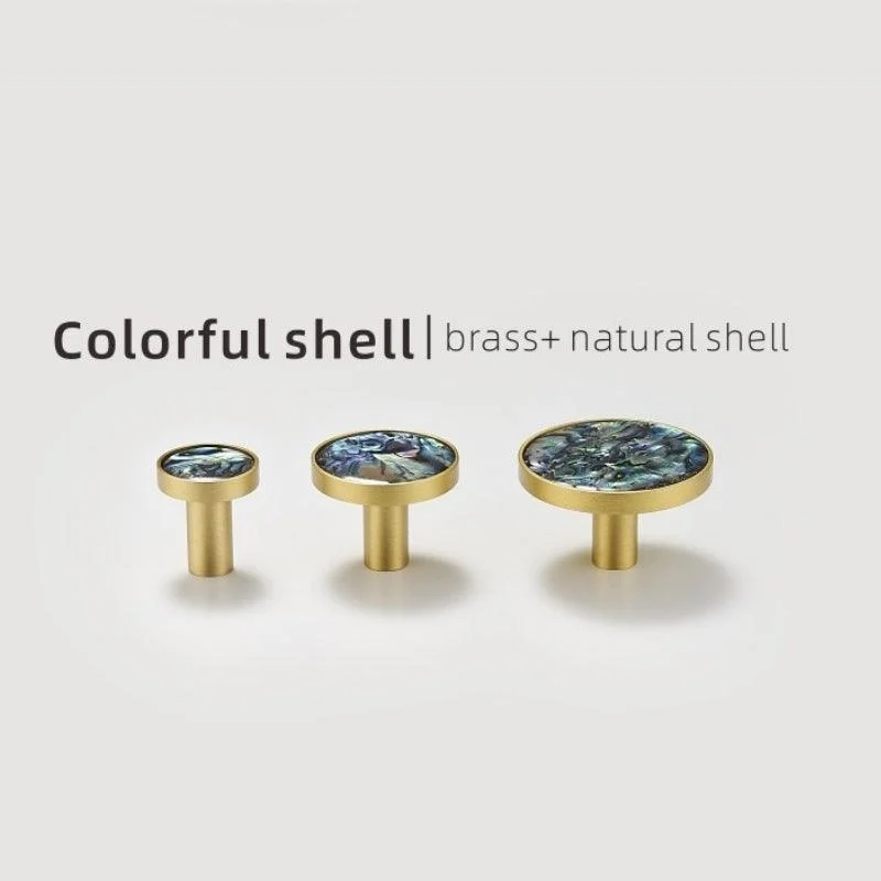 Homeko Shell & Brass Wall Hooks Decorative -