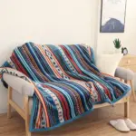 Homeko Sherpa Blanket Throw Bohemian