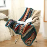 Homeko Sherpa Blanket Throw Bohemian
