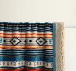 Homeko Sherpa Blanket Throw Bohemian