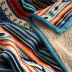 Homeko Sherpa Blanket Throw Bohemian