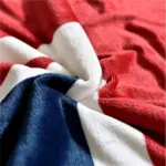 Homeko Sherpa Blanket Throws American Flag
