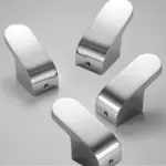 Homeko Silver Chrome Robe Wall Hooks