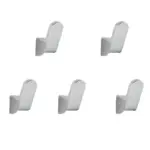 Homeko Silver Chrome Robe Wall Hooks