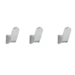 Homeko Silver Chrome Robe Wall Hooks