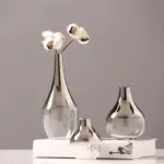 Homeko Silver Gradient Vase