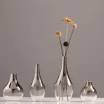 Homeko Silver Gradient Vase