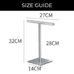 Homeko Silver Standing Bathroom Hand Towel Rack