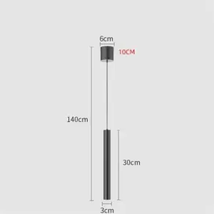 Homeko Simple Long LED Tube Pendant Lamp