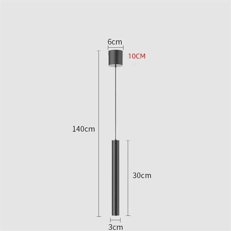 Homeko Simple Long LED Tube Pendant Lamp -