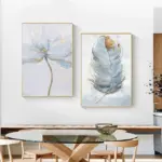 Homeko Skandinaviska Flower Canvas Paintings