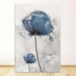 Homeko Skandinaviska Flower Canvas Paintings