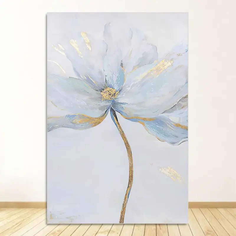 Homeko Skandinaviska Flower Canvas Paintings