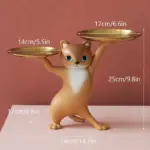 Homeko_Sneaky_Kitty_Sculpture_With_Double_Tray_-_-4280275 Homeko Sneaky Kitty Sculpture With Double Tray