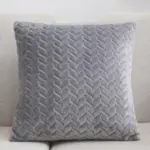 Homeko Solid Velvet Pillow Cover