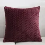 Homeko Solid Velvet Pillow Cover