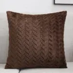 Homeko Solid Velvet Pillow Cover