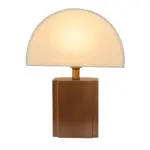 Homeko Solid Wood Fabric Lampshade Table Lamp
