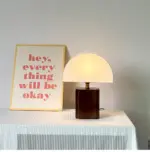 Homeko Solid Wood Fabric Lampshade Table Lamp