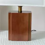 Homeko Solid Wood Fabric Lampshade Table Lamp