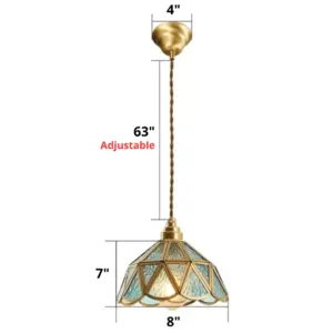 Homeko Stained Glass Pendant Lights