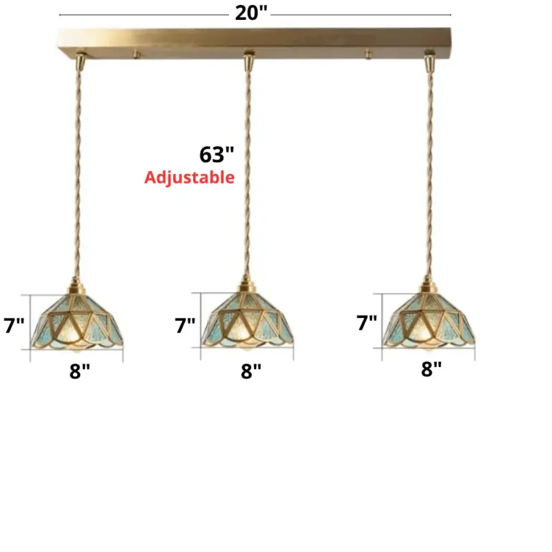 Homeko Stained Glass Pendant Lights